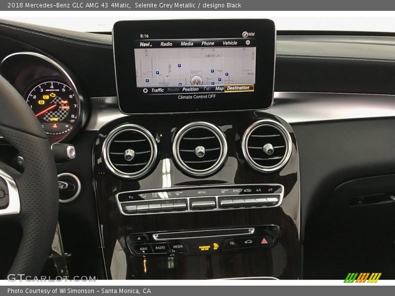 Selenite Grey Metallic / designo Black 2018 Mercedes-Benz GLC AMG 43 4Matic