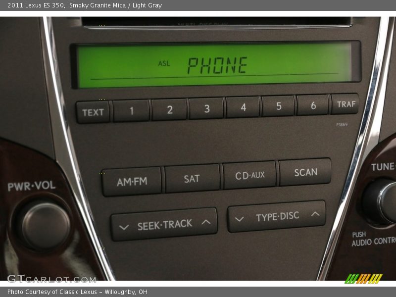 Smoky Granite Mica / Light Gray 2011 Lexus ES 350