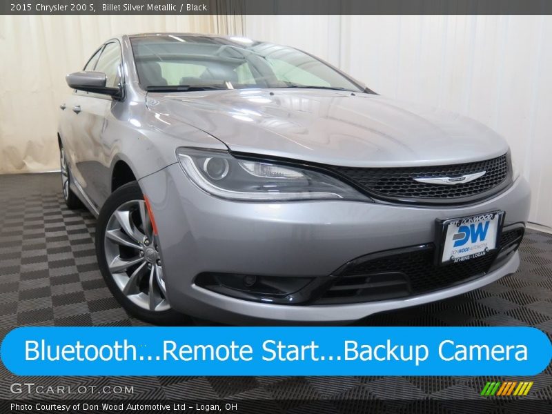 Billet Silver Metallic / Black 2015 Chrysler 200 S