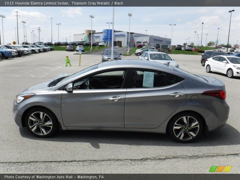 Titanium Gray Metallic / Black 2015 Hyundai Elantra Limited Sedan