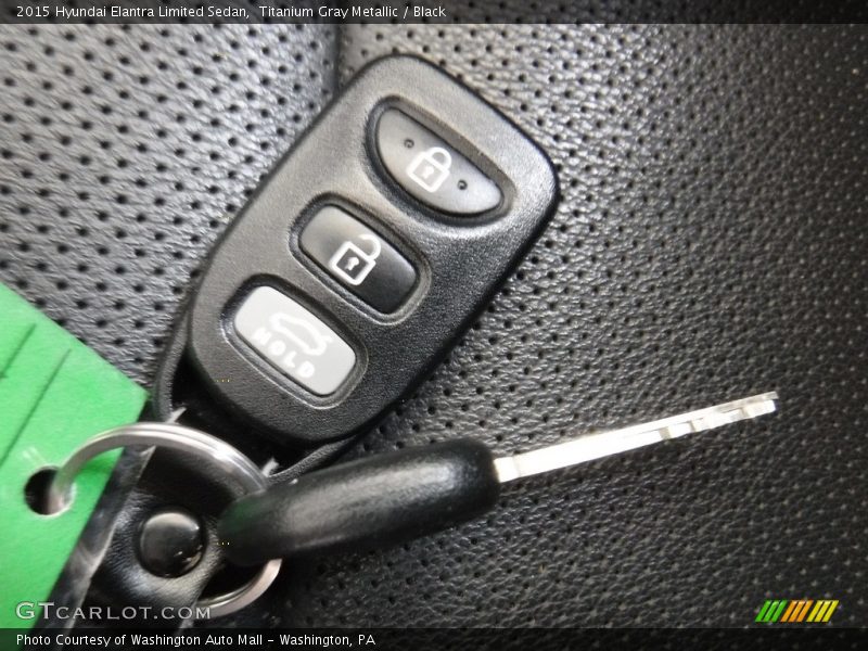 Titanium Gray Metallic / Black 2015 Hyundai Elantra Limited Sedan