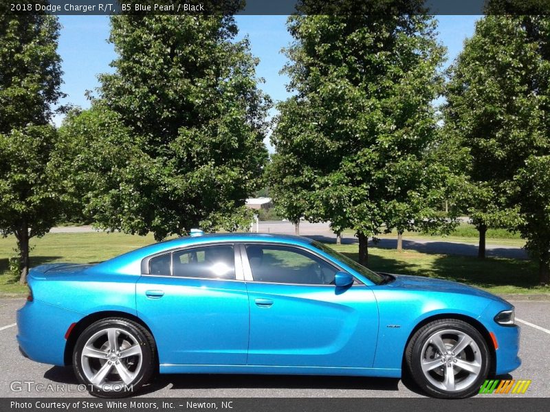B5 Blue Pearl / Black 2018 Dodge Charger R/T