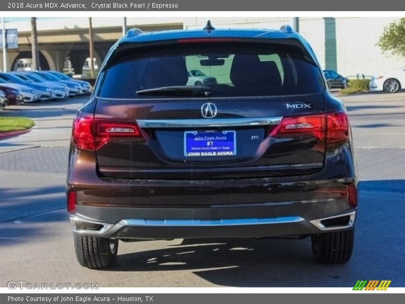 Crystal Black Pearl / Espresso 2018 Acura MDX Advance
