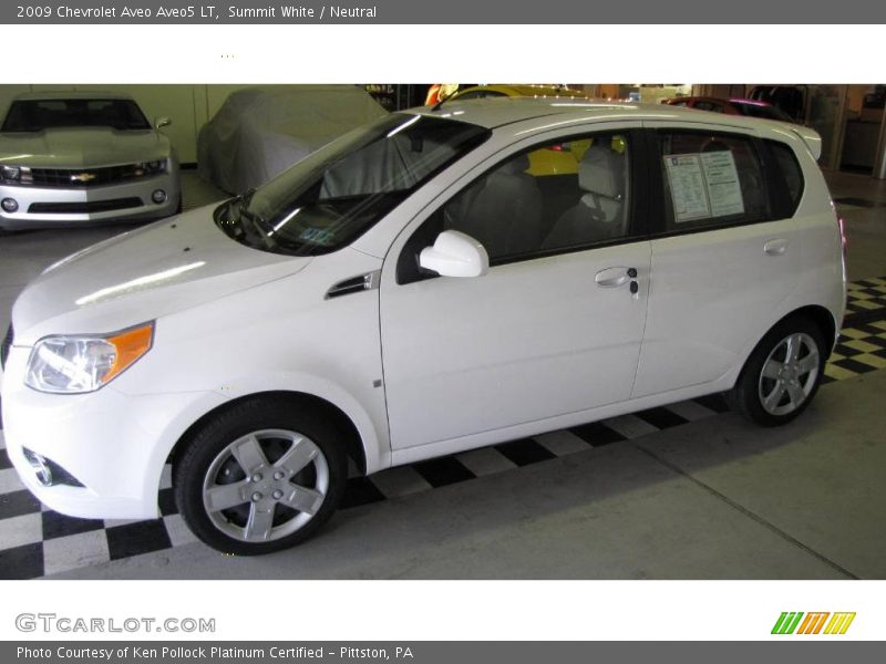 Summit White / Neutral 2009 Chevrolet Aveo Aveo5 LT