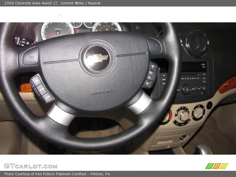Summit White / Neutral 2009 Chevrolet Aveo Aveo5 LT