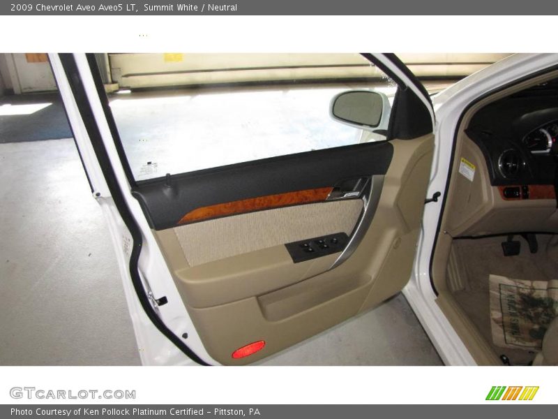 Summit White / Neutral 2009 Chevrolet Aveo Aveo5 LT