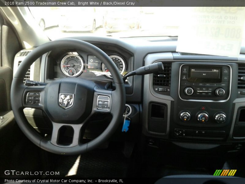 Bright White / Black/Diesel Gray 2018 Ram 2500 Tradesman Crew Cab