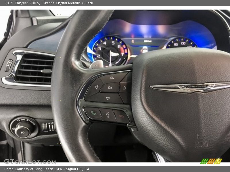 Granite Crystal Metallic / Black 2015 Chrysler 200 S
