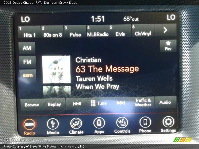 Destroyer Gray / Black 2018 Dodge Charger R/T