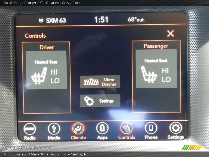 Destroyer Gray / Black 2018 Dodge Charger R/T