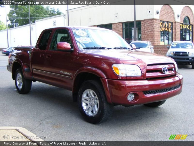 Salsa Red Pearl / Dark Gray 2006 Toyota Tundra Limited Access Cab 4x4