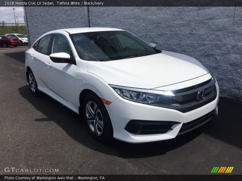 Taffeta White / Black/Ivory 2018 Honda Civic LX Sedan