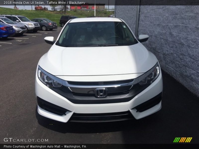 Taffeta White / Black/Ivory 2018 Honda Civic LX Sedan