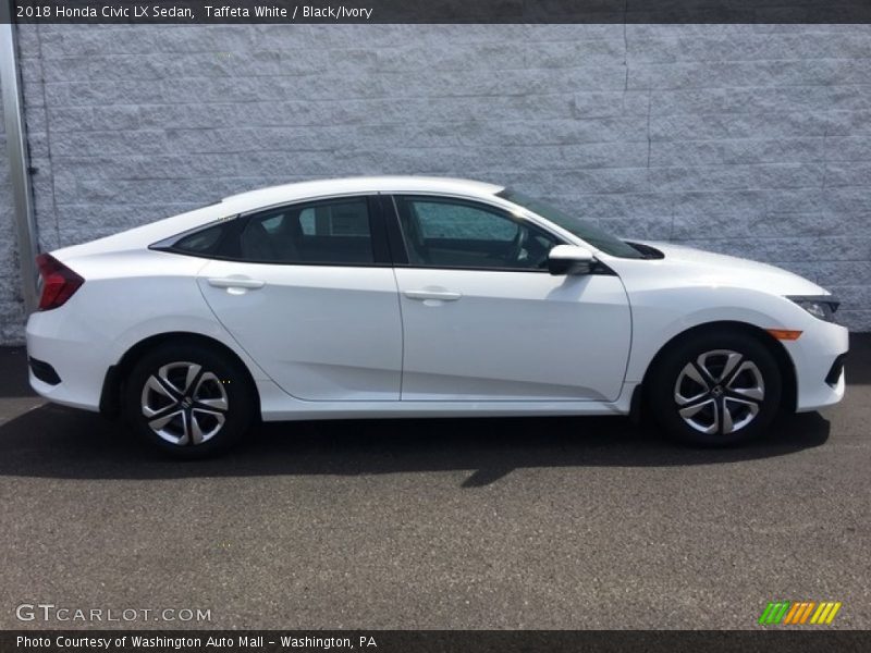 Taffeta White / Black/Ivory 2018 Honda Civic LX Sedan