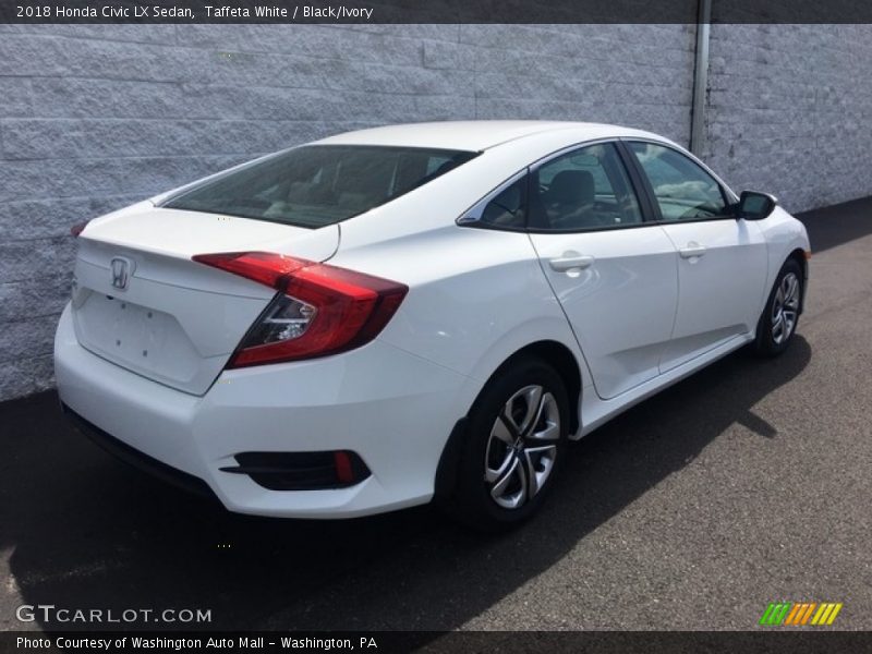 Taffeta White / Black/Ivory 2018 Honda Civic LX Sedan