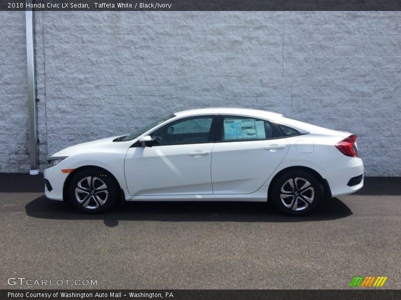 Taffeta White / Black/Ivory 2018 Honda Civic LX Sedan