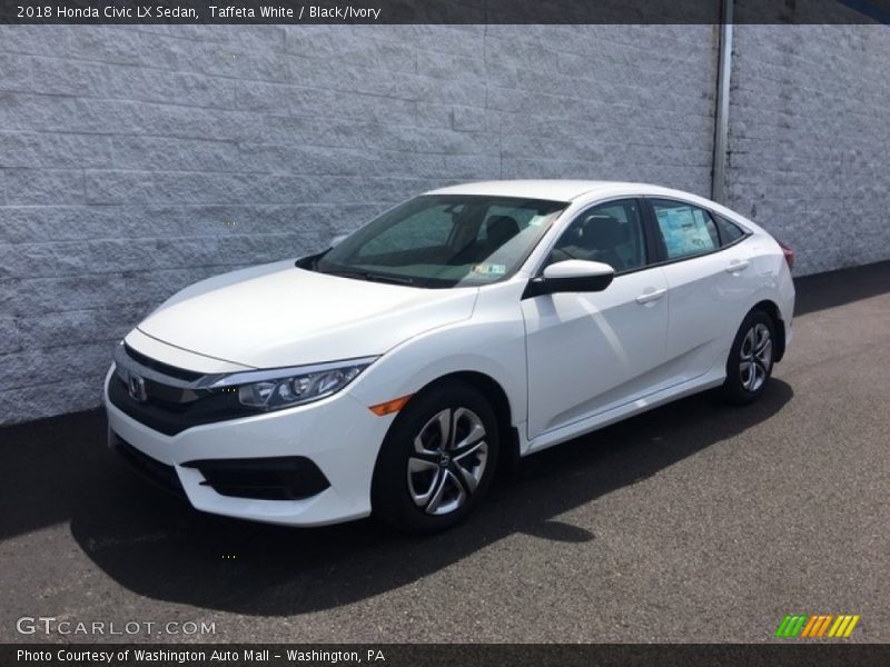 Taffeta White / Black/Ivory 2018 Honda Civic LX Sedan