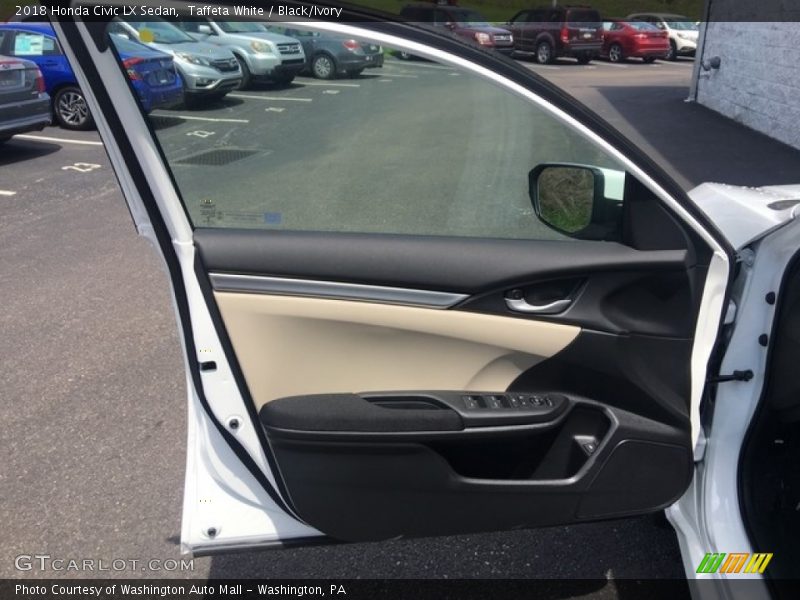 Taffeta White / Black/Ivory 2018 Honda Civic LX Sedan