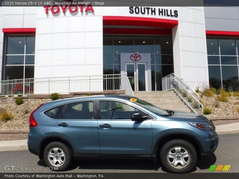 Mountain Air Metallic / Beige 2015 Honda CR-V LX AWD