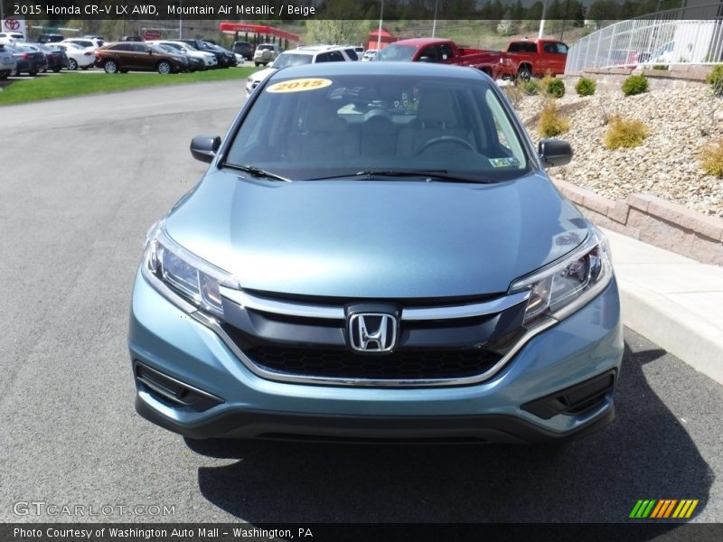 Mountain Air Metallic / Beige 2015 Honda CR-V LX AWD
