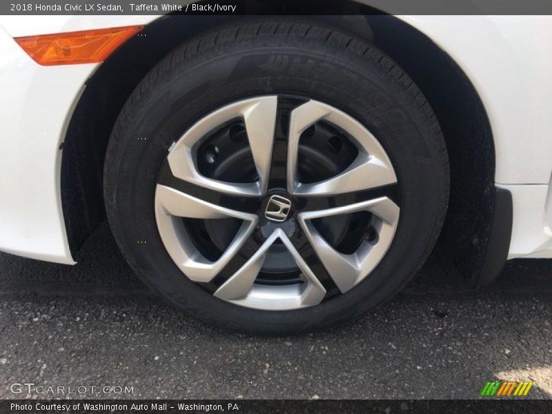 Taffeta White / Black/Ivory 2018 Honda Civic LX Sedan
