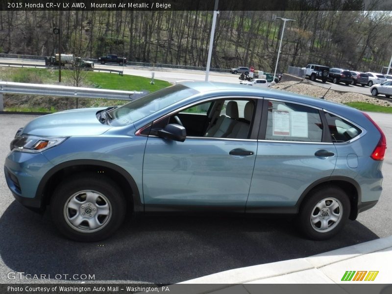 Mountain Air Metallic / Beige 2015 Honda CR-V LX AWD