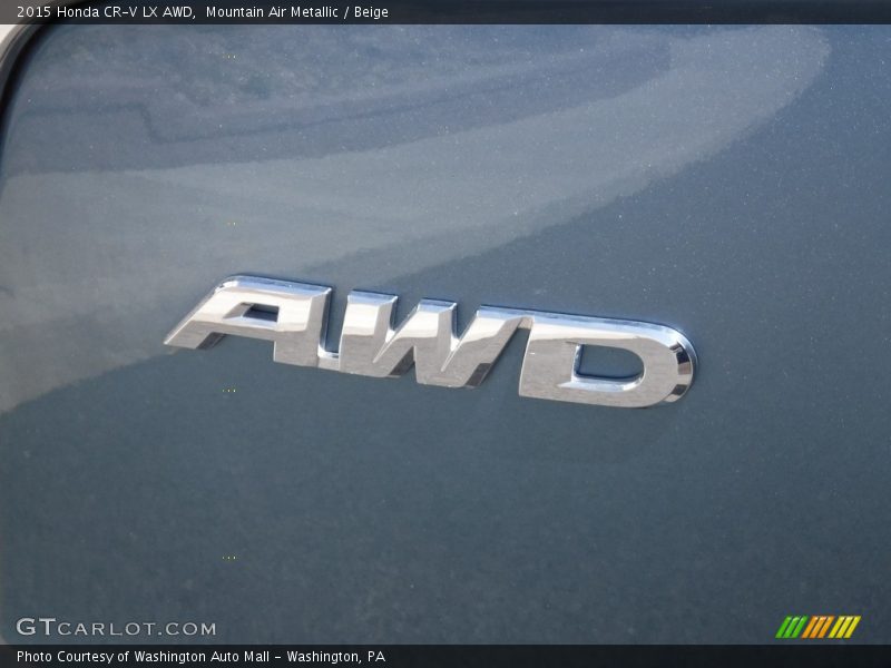 Mountain Air Metallic / Beige 2015 Honda CR-V LX AWD