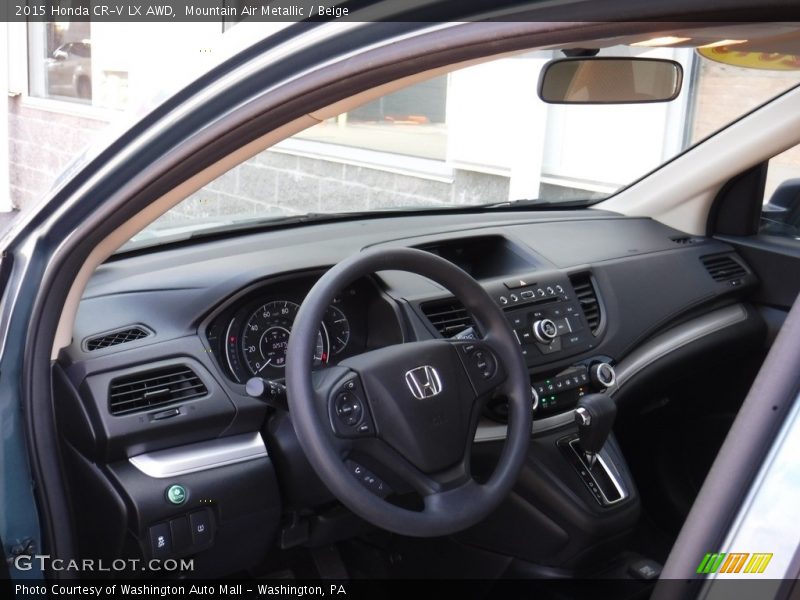 Mountain Air Metallic / Beige 2015 Honda CR-V LX AWD