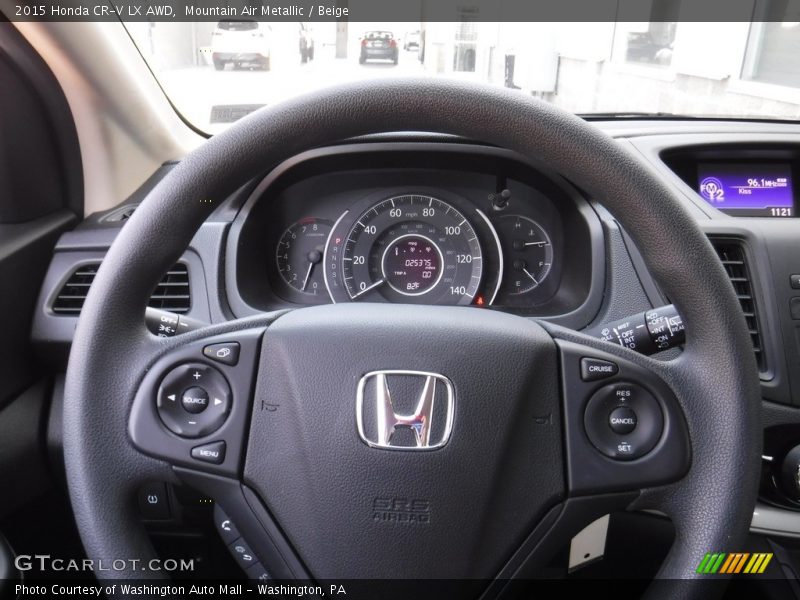 Mountain Air Metallic / Beige 2015 Honda CR-V LX AWD