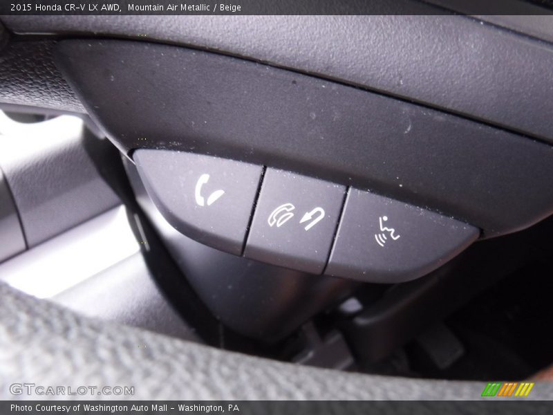 Mountain Air Metallic / Beige 2015 Honda CR-V LX AWD