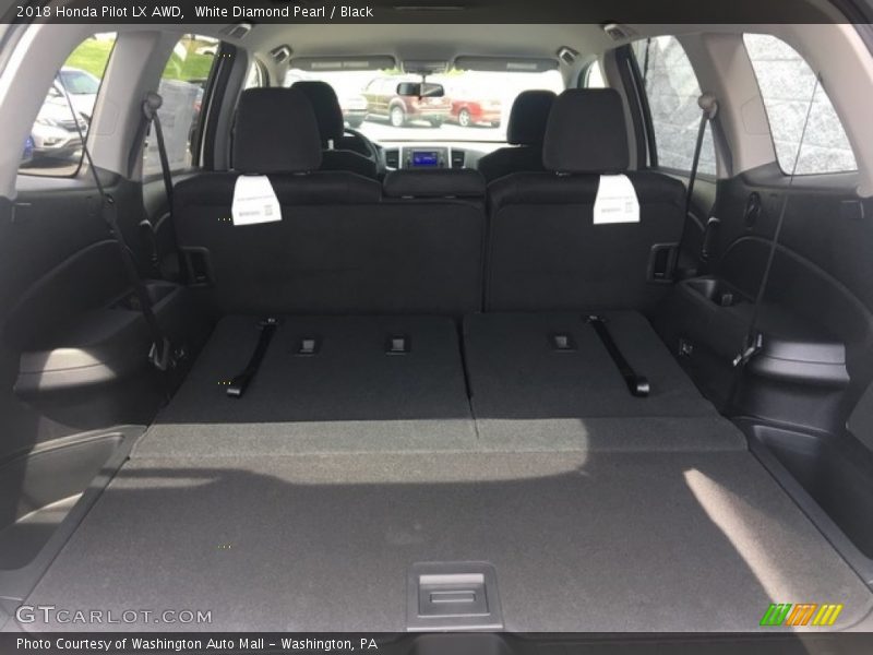 White Diamond Pearl / Black 2018 Honda Pilot LX AWD