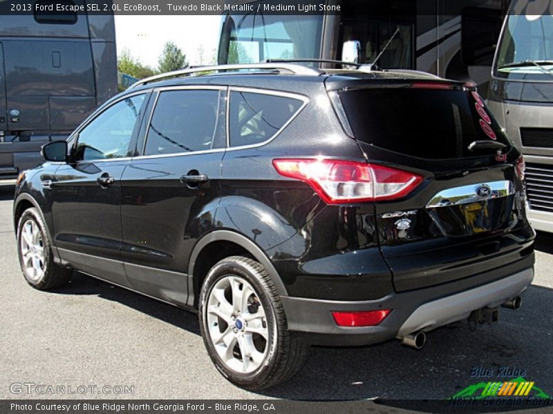 Tuxedo Black Metallic / Medium Light Stone 2013 Ford Escape SEL 2.0L EcoBoost