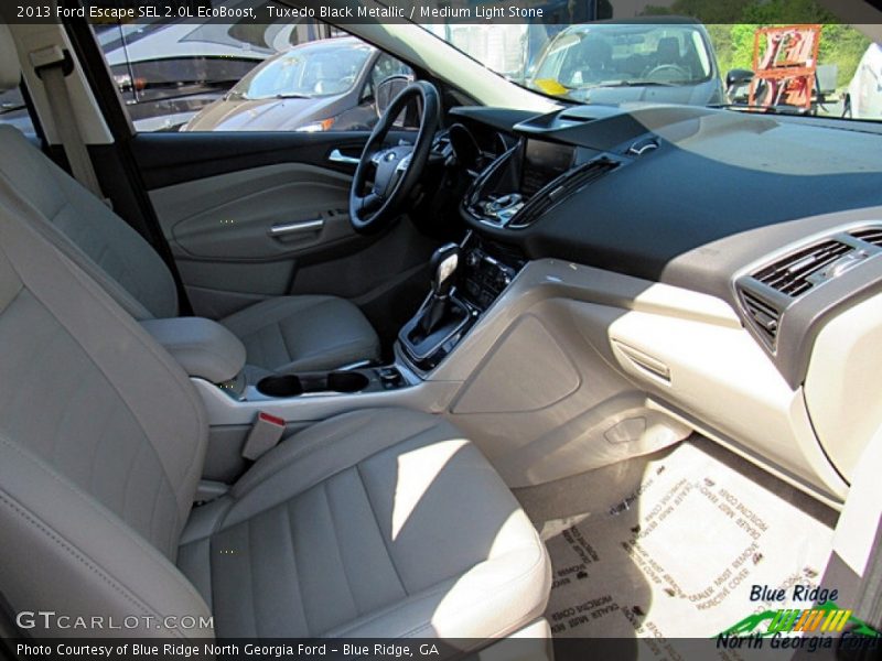 Tuxedo Black Metallic / Medium Light Stone 2013 Ford Escape SEL 2.0L EcoBoost
