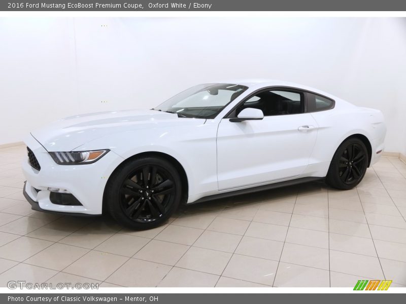 Oxford White / Ebony 2016 Ford Mustang EcoBoost Premium Coupe