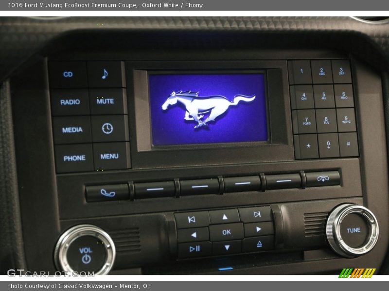 Oxford White / Ebony 2016 Ford Mustang EcoBoost Premium Coupe