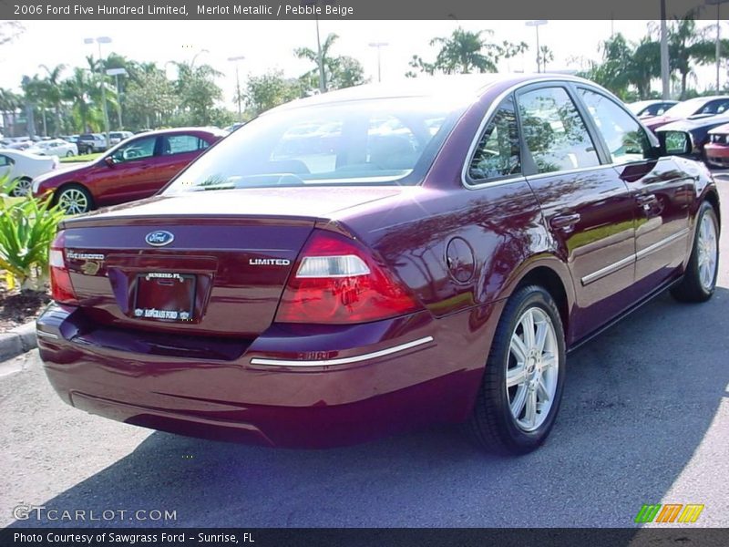 Merlot Metallic / Pebble Beige 2006 Ford Five Hundred Limited
