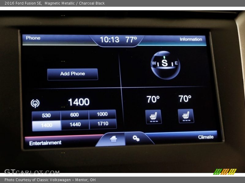 Magnetic Metallic / Charcoal Black 2016 Ford Fusion SE