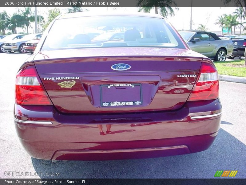 Merlot Metallic / Pebble Beige 2006 Ford Five Hundred Limited