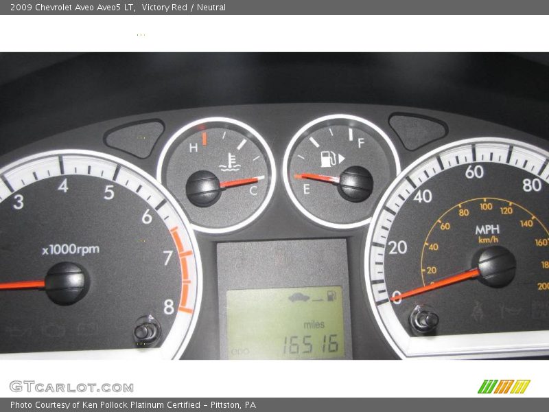 Victory Red / Neutral 2009 Chevrolet Aveo Aveo5 LT