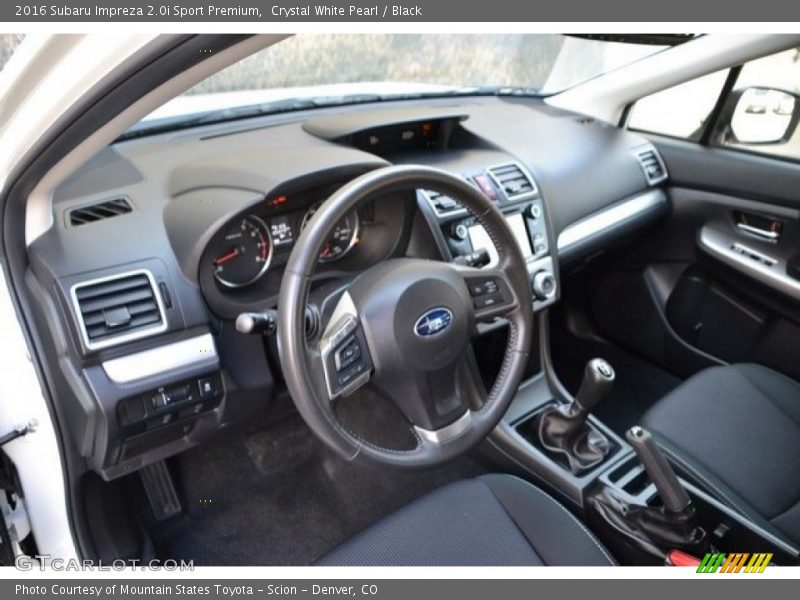 Crystal White Pearl / Black 2016 Subaru Impreza 2.0i Sport Premium