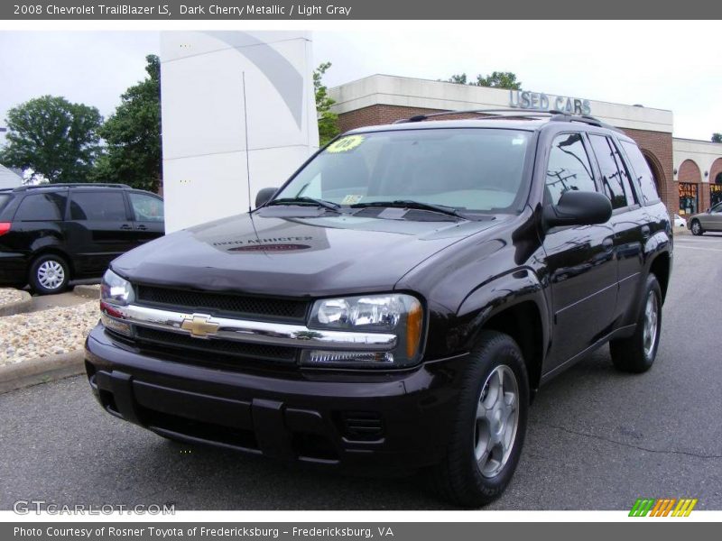 Dark Cherry Metallic / Light Gray 2008 Chevrolet TrailBlazer LS
