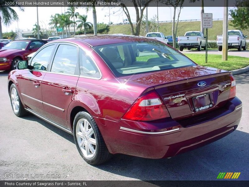 Merlot Metallic / Pebble Beige 2006 Ford Five Hundred Limited