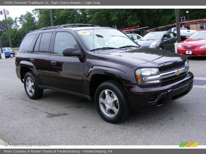 Dark Cherry Metallic / Light Gray 2008 Chevrolet TrailBlazer LS