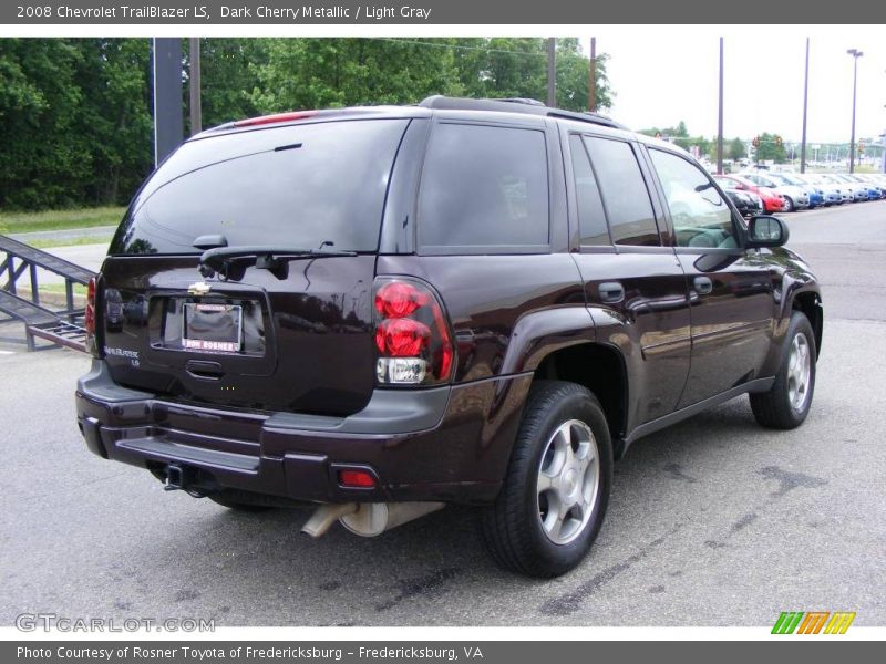 Dark Cherry Metallic / Light Gray 2008 Chevrolet TrailBlazer LS
