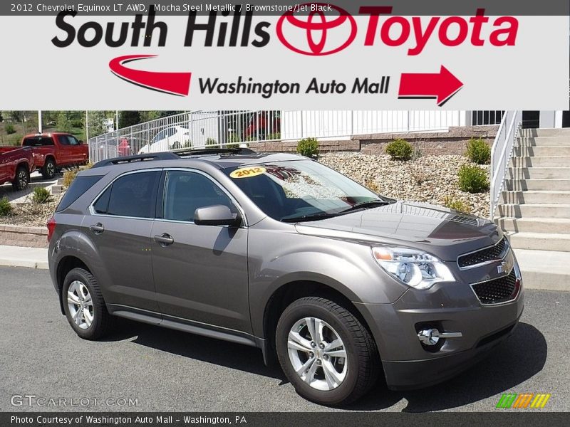 Mocha Steel Metallic / Brownstone/Jet Black 2012 Chevrolet Equinox LT AWD