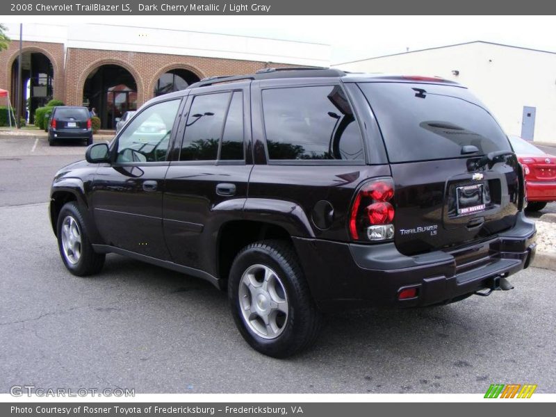 Dark Cherry Metallic / Light Gray 2008 Chevrolet TrailBlazer LS
