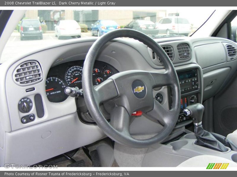 Dark Cherry Metallic / Light Gray 2008 Chevrolet TrailBlazer LS