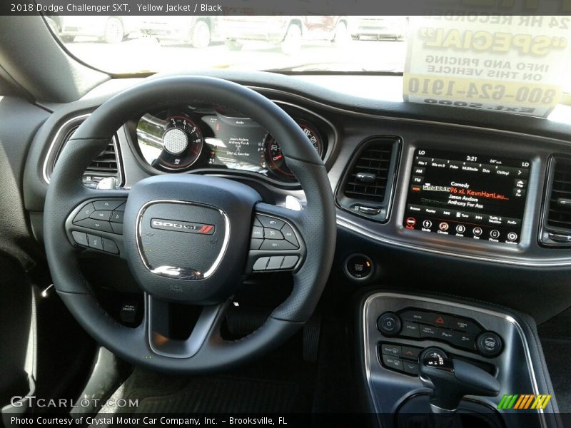 Yellow Jacket / Black 2018 Dodge Challenger SXT