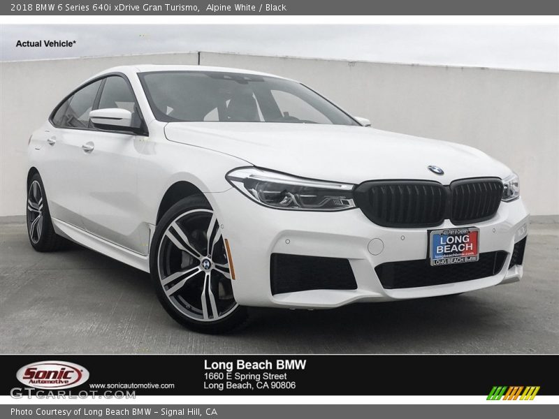 Alpine White / Black 2018 BMW 6 Series 640i xDrive Gran Turismo