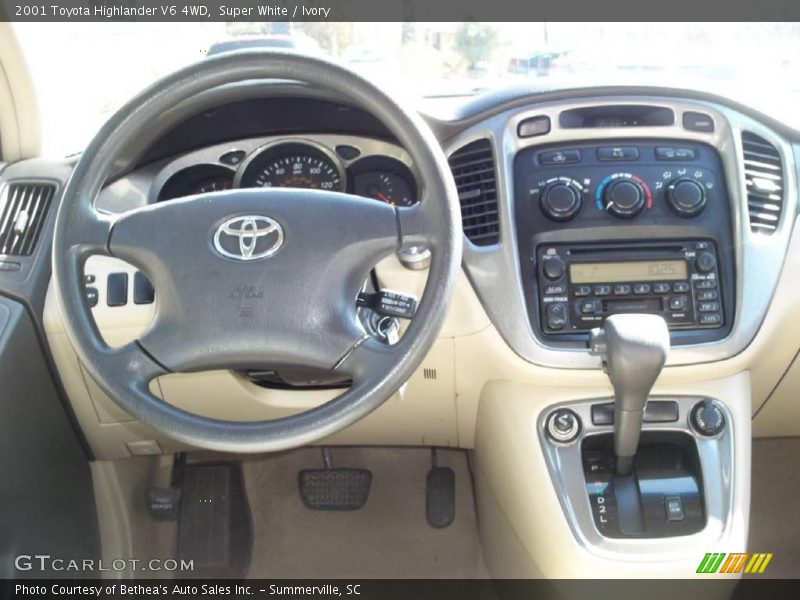 Super White / Ivory 2001 Toyota Highlander V6 4WD